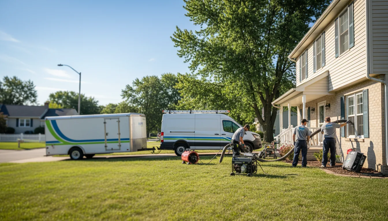 Flooded Basement Restoration And Cleanup With Repair in Fort Madison, IA near me